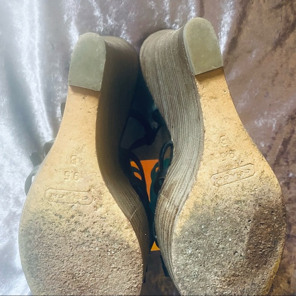 Coach Strappy Wedges 9.5 - Picture 4 of 10